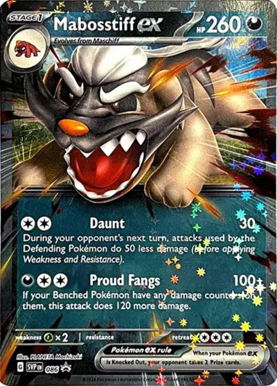Mabosstiff ex - 086 - Scarlet & Violet Promo