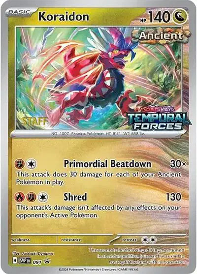 Koraidon - 091 - Staff - Scarlet & Violet Promo