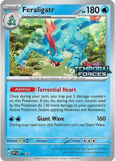 Feraligatr - 089 - Staff - Scarlet & Violet Promo