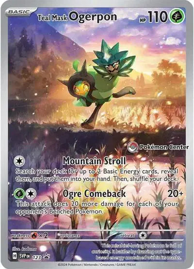Teal Mask Ogerpon - 123 - Pokémon Center - Scarlet & Violet Promo