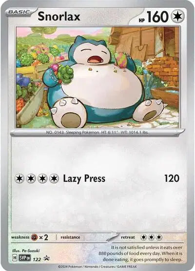 Snorlax - 122 - Scarlet & Violet Promo