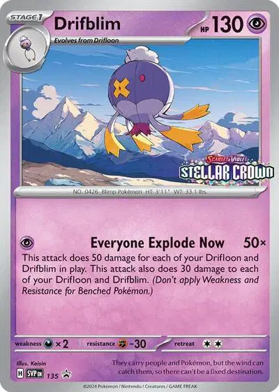 Drifblim - 135 - Scarlet & Violet Promo