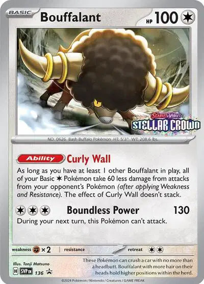 Bouffalant - 136 - Scarlet & Violet Promo