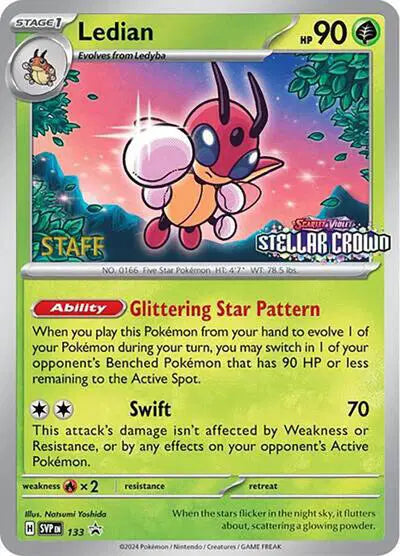 Ledian - 133 - Staff - Scarlet & Violet Promo