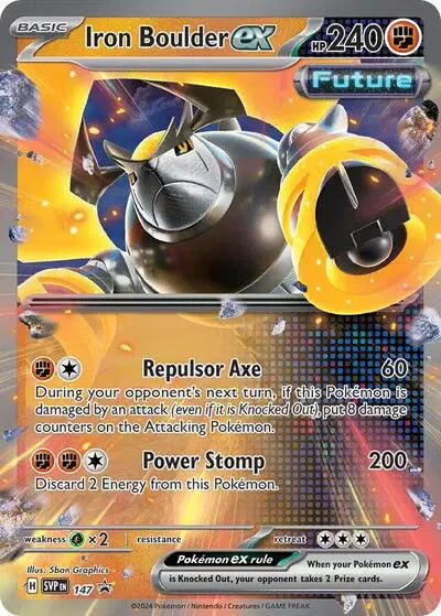 Iron Boulder ex - 147 - Scarlet & Violet Promo