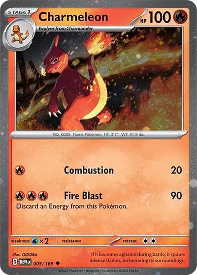 Charmeleon - 005/165 - Cosmos Holo - Scarlet & Violet Promo