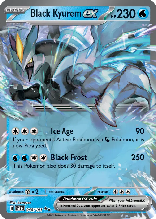 Black Kyurem ex - 048/191 - Surging Sparks