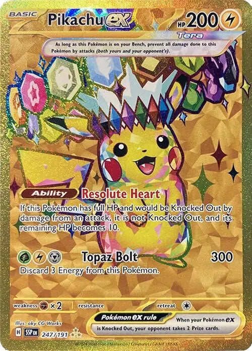 Pikachu ex - 247/191 - Surging Sparks