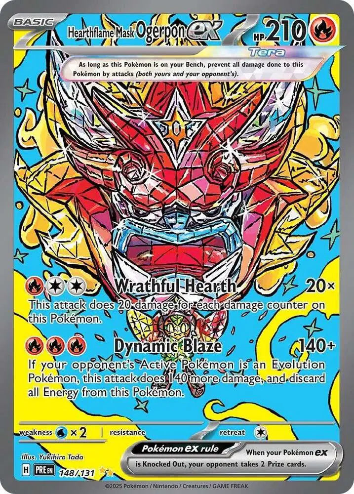 Hearthflame Mask Ogerpon ex - 148/131 - Prismatic Evolutions