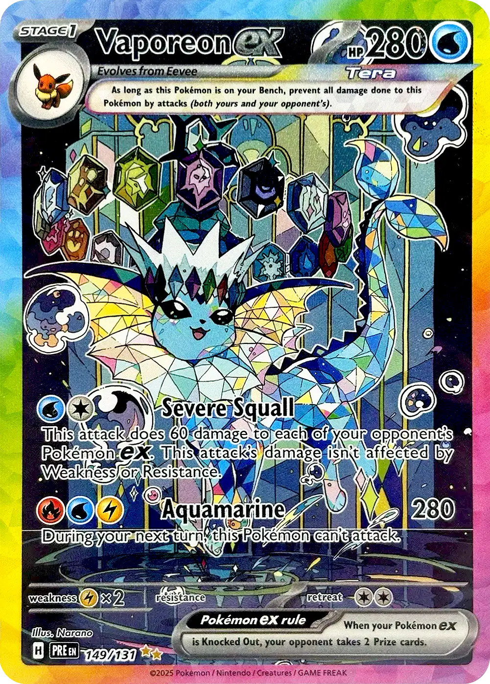 Vaporeon ex - 149/131 - Prismatic Evolutions