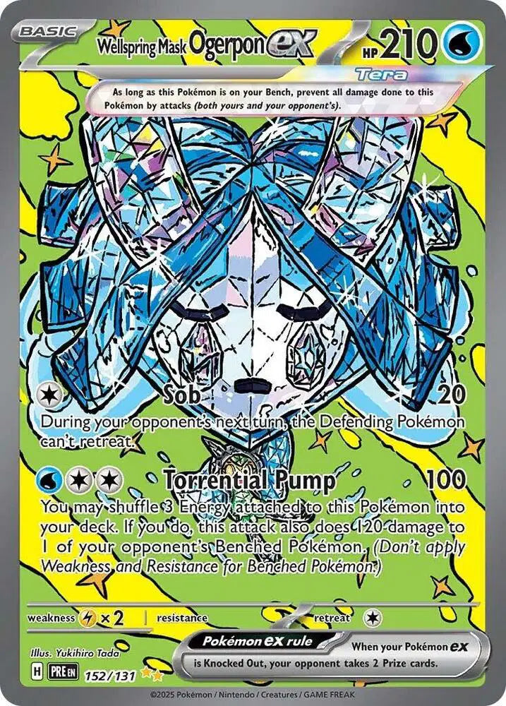 Wellspring Mask Ogerpon ex - 152/131 - Prismatic Evolutions