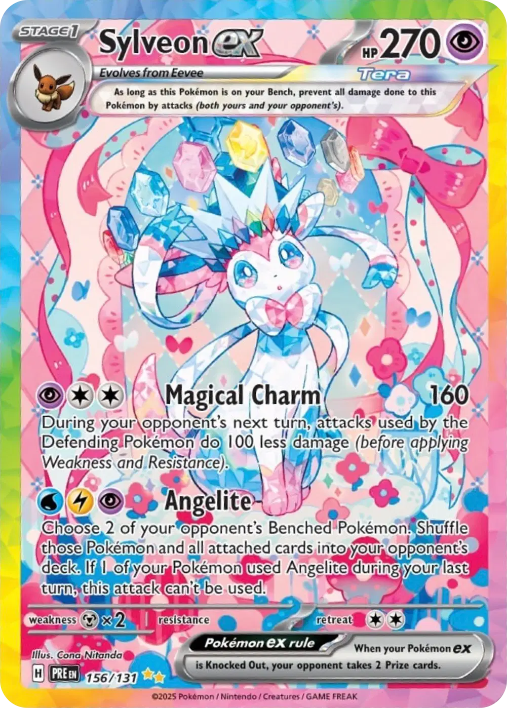 Sylveon ex - 156/131 - Prismatic Evolutions