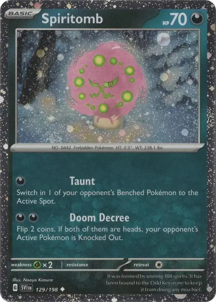 Spiritomb - 129/198 - Cosmos Holo - Scarlet & Violet Promo