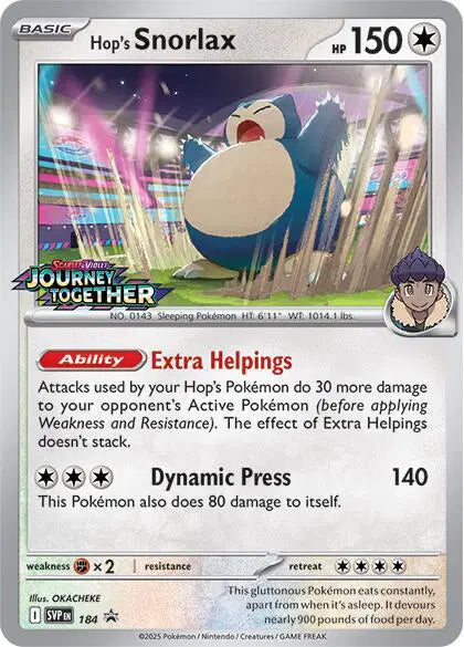Hop's Snorlax - 184 - Scarlet & Violet Promo