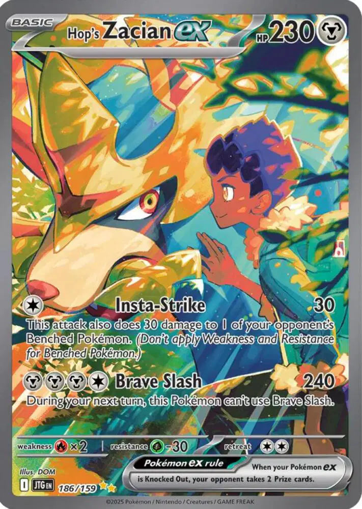 Hop's Zacian ex - 186/159 - Journey Together