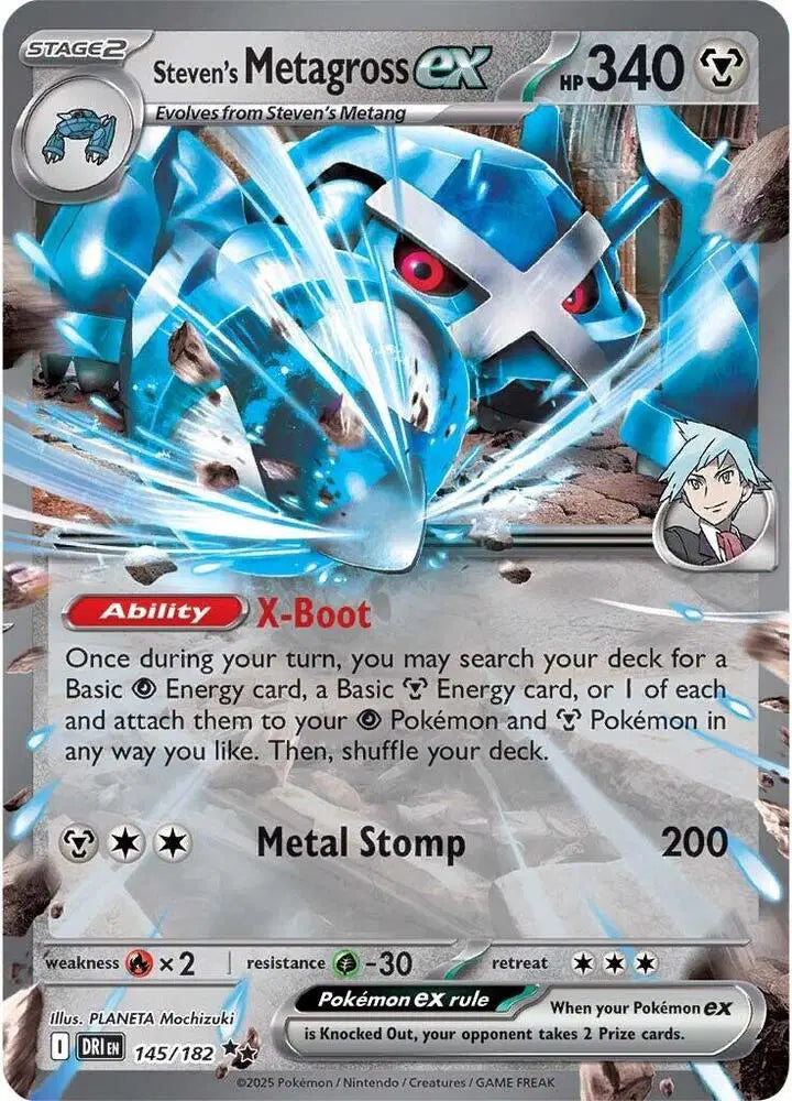 Steven's Metagross ex - 145/182 - Destined Rivals