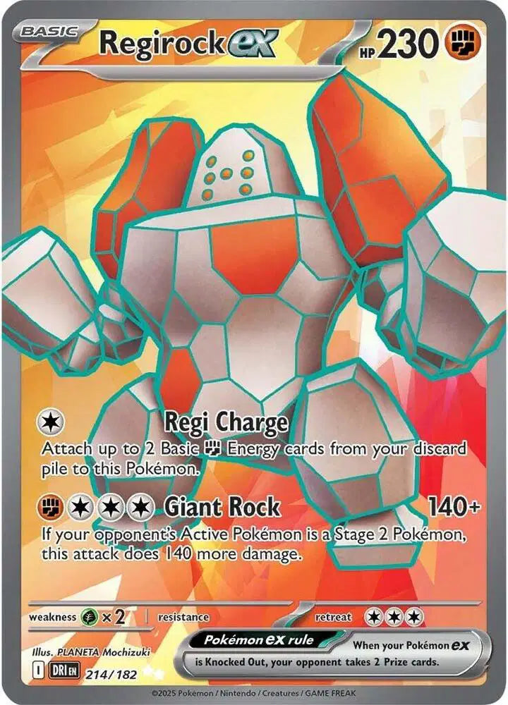 Regirock ex - 214/182 - Destined Rivals