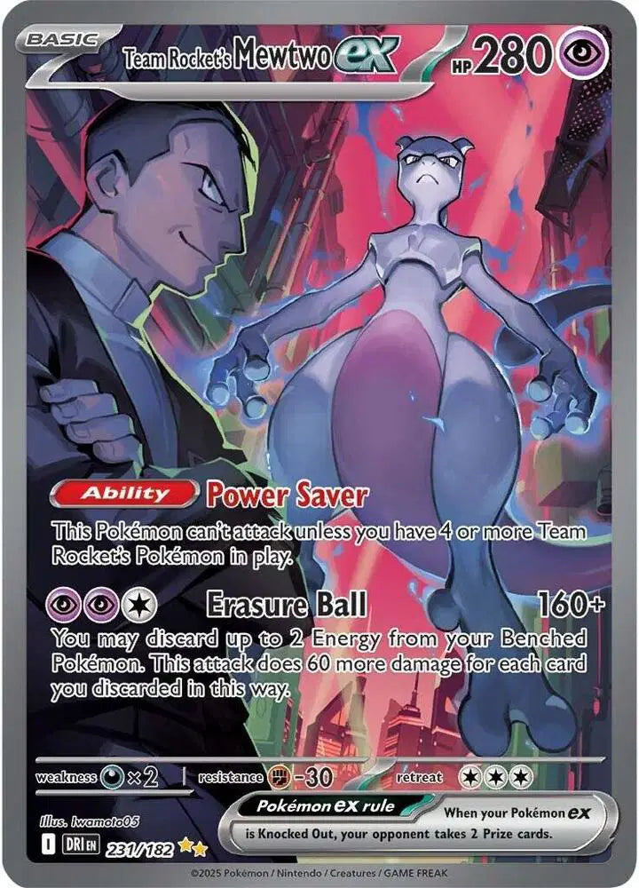 Team Rocket's Mewtwo ex - 231/182 - Destined Rivals