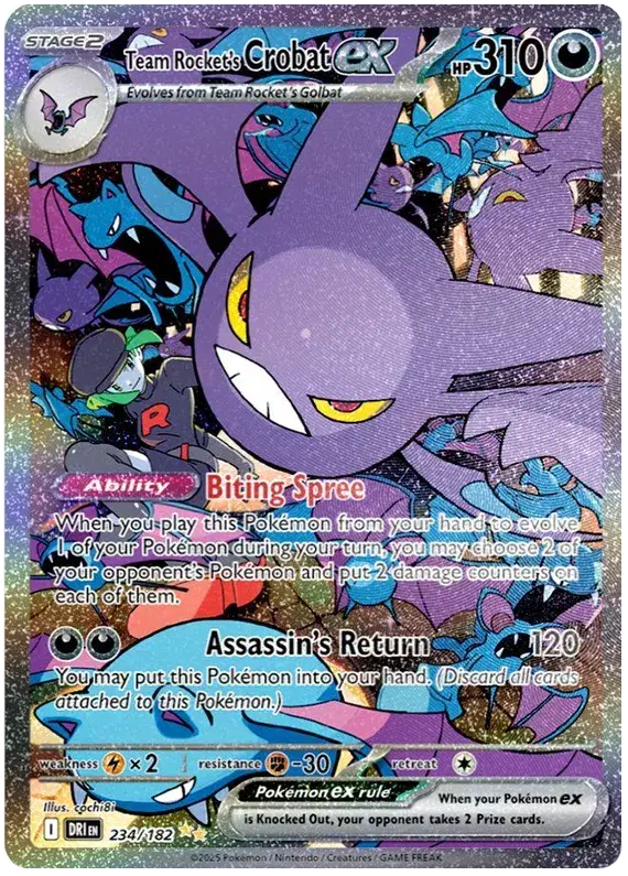 Team Rocket's Crobat ex - 234/182 - Destined Rivals