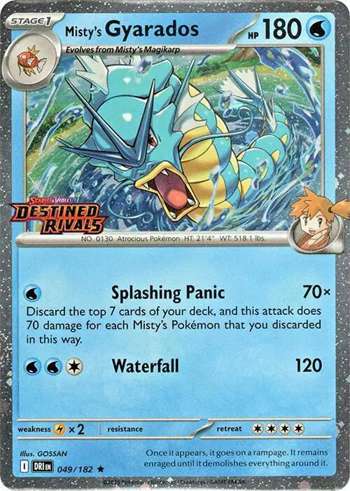 Misty's Gyarados - 049/182 - Scarlet & Violet Promo