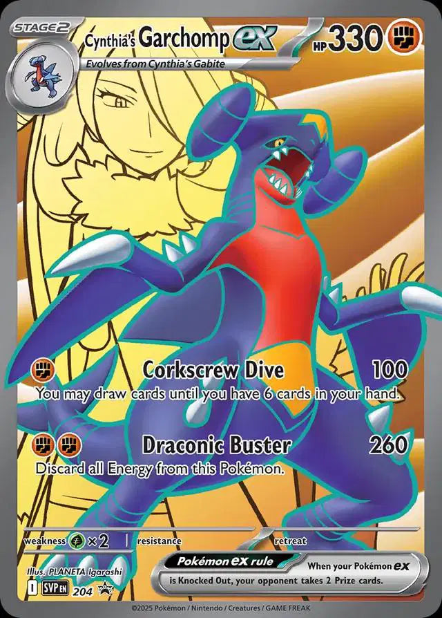 Cynthia's Garchomp ex - 204 - Scarlet & Violet Promo