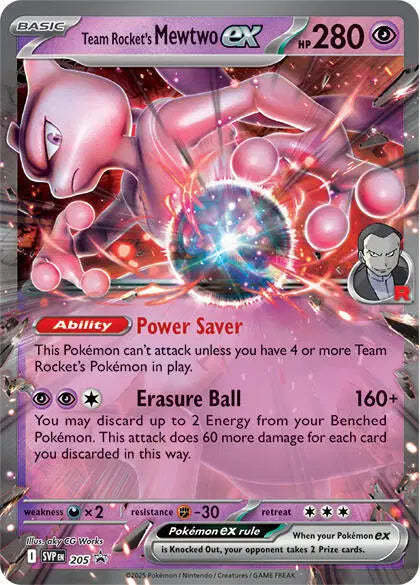 Team Rocket's Mewtwo ex - 205 - Scarlet & Violet Promo