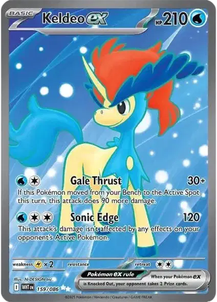 Keldeo ex - 159/086 - White Flare