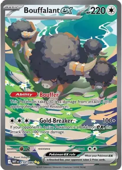 Bouffalant ex - 170/086 - White Flare