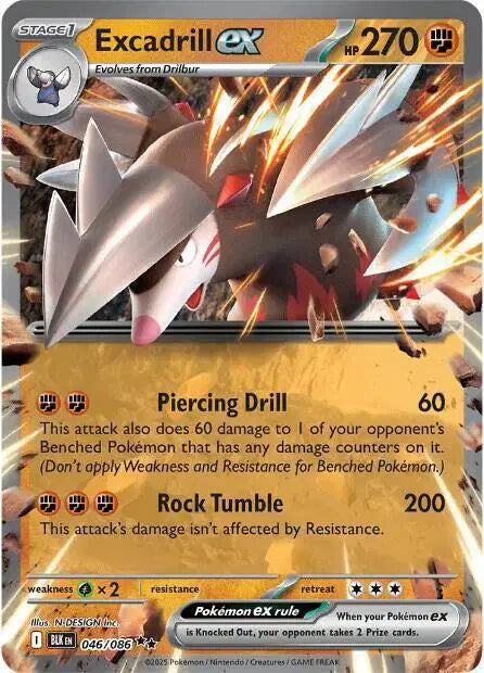 Excadrill ex - 046/086 - Black Bolt