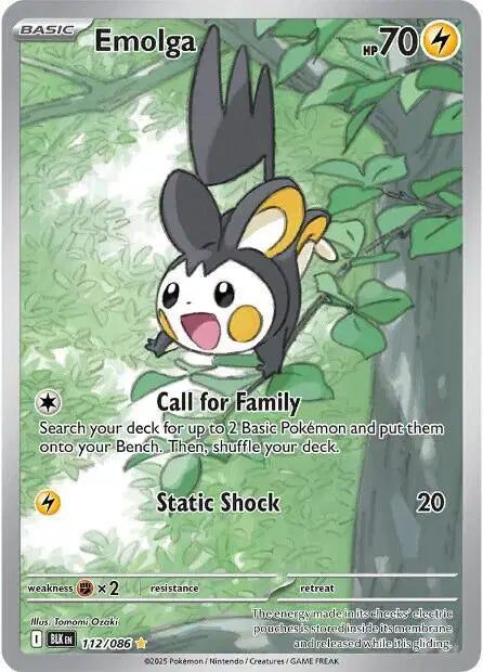 Emolga - 112/086 - Black Bolt