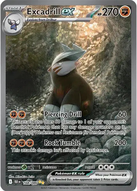 Excadrill ex - 168/086 - Black Bolt
