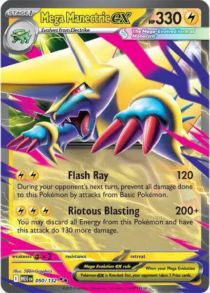 Mega Manectric ex - 050/132 - Mega Evolution