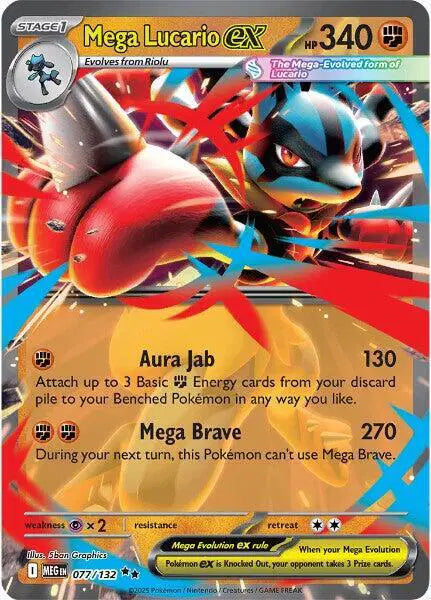 Mega Lucario ex - 077/132 - Mega Evolution