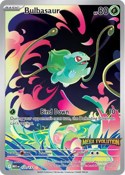Bulbasaur - Mega Evolution Stamped - 133/132 - Mega Evolution