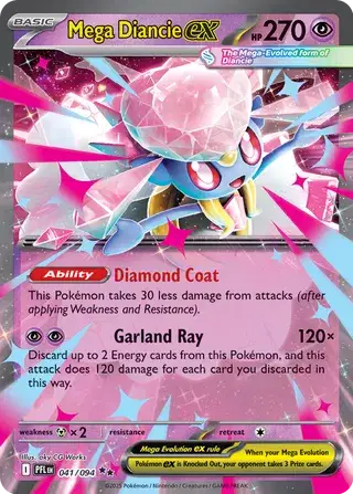 Mega Diancie ex - 041/094 - Phantasmal Flames