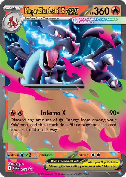 Mega Charizard X ex - 029 - Ace Trainer - Mega Evolution Promo