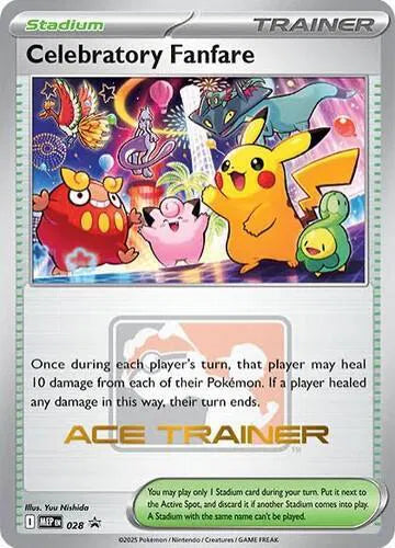 Celebratory Fanfare - 028 - Ace Trainer - Mega Evolution Promo