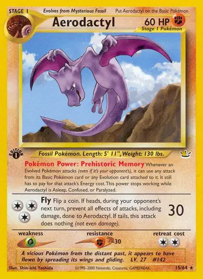 Aerodactyl - 15/64 - 1st Edition - Neo Revelation