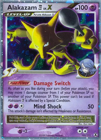 Alakazam E4 Lv.X - 103/111 - Rising Rivals