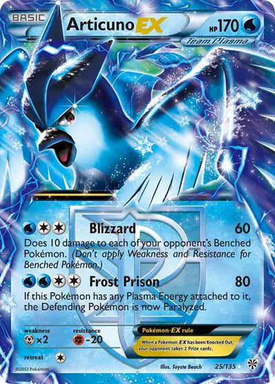 Articuno EX - 25/135 - Plasma Storm