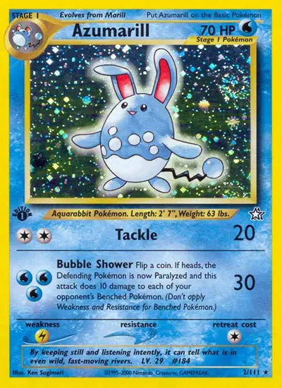 Azumarill - 2/111 - 1st Edition - Neo Genesis