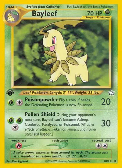 Bayleef - 28/111 - 1st Edition - Neo Genesis
