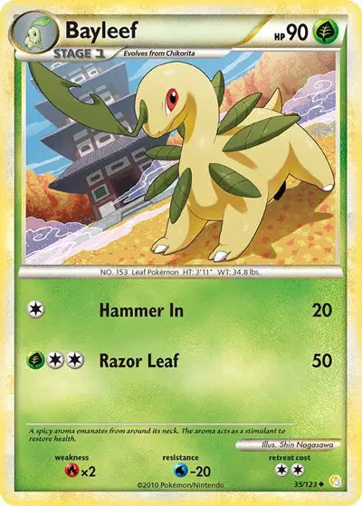 Bayleef - 35/123 - HeartGold SoulSilver