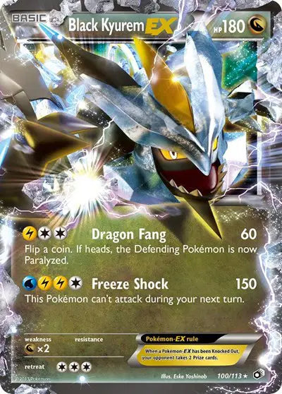 Black Kyurem EX - 100/113 - Legendary Treasures