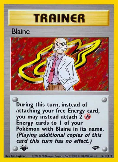 Blaine - 17/132 - 1st Edition - Gym Challenge