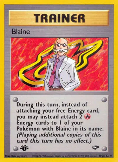 Blaine - 100/132 - 1st Edition - Gym Challenge