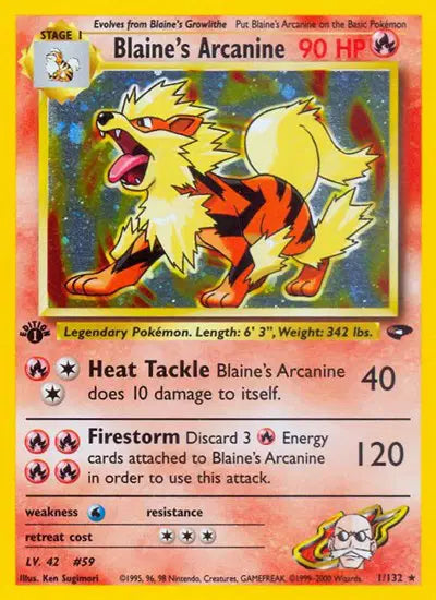 Blaine's Arcanine - 1/132 - 1st Edition - Gym Challenge