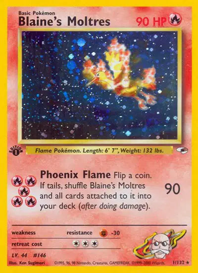 Blaine's Moltres - 1/132 - 1st Edition - Gym Heroes