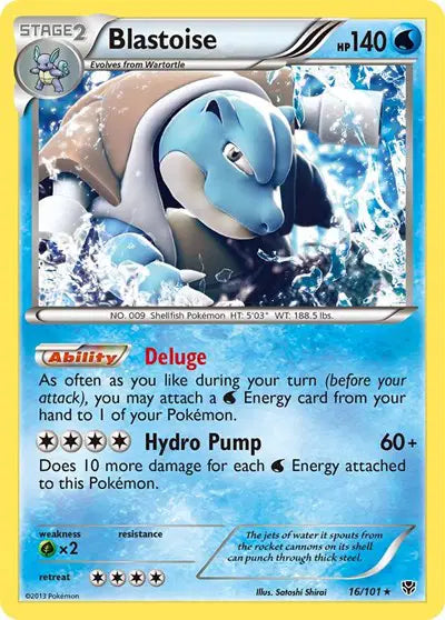Blastoise - 16/101 - Reverse Holo - Plasma Blast