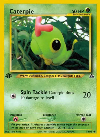 Caterpie - 53/75 - 1st Edition - Neo Discovery